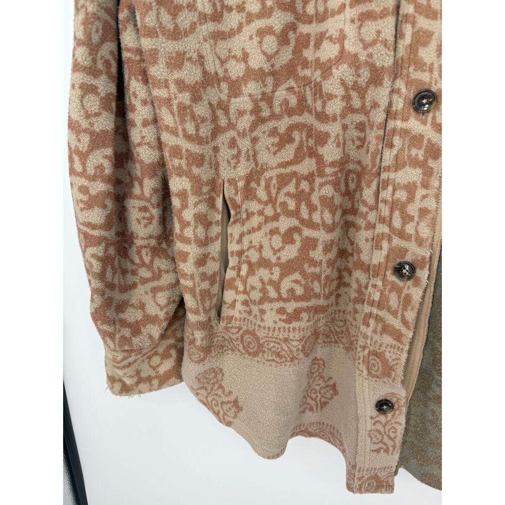Free People Printed Ruby Jacket Tea Combo XL Oversized Shacket - Picture 7 of 12